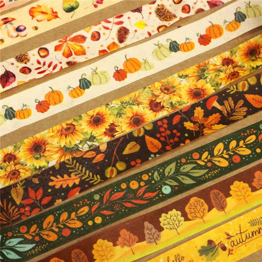 Autumn Charm Washi Tapes (set of 10)