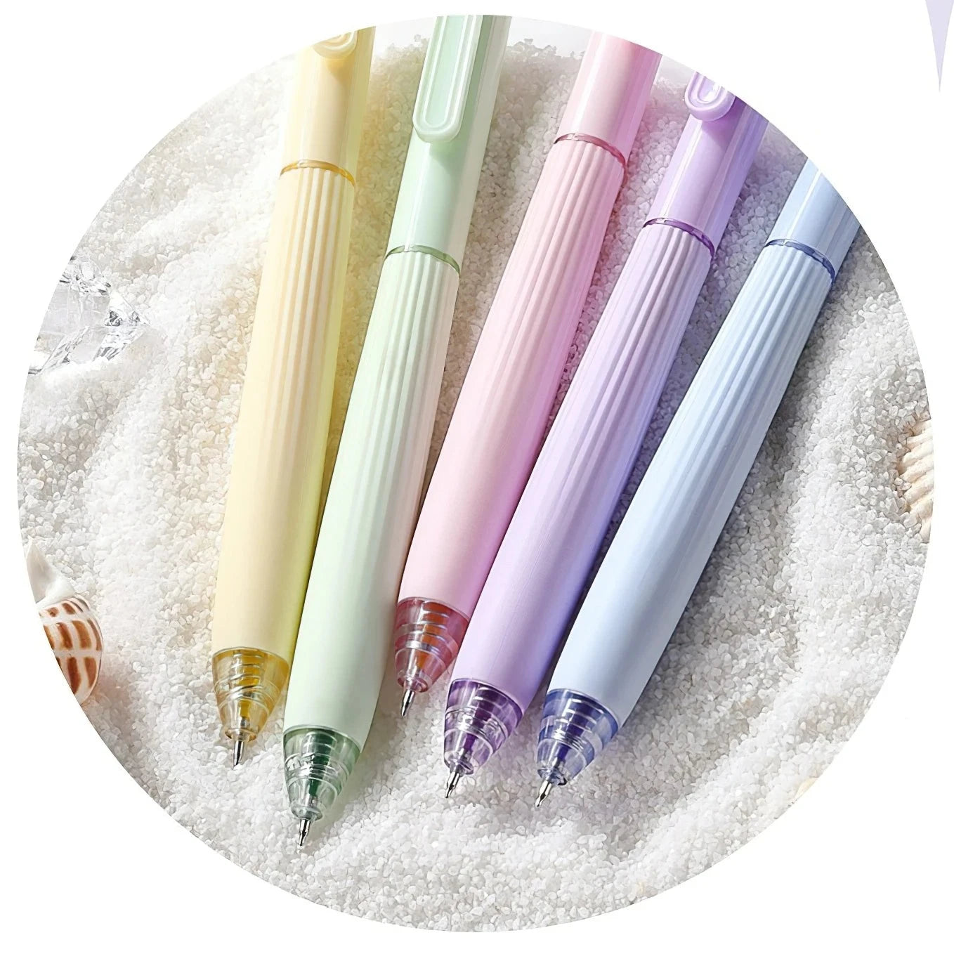 Pastel Cream Coloured Gel Pens (set of 5)