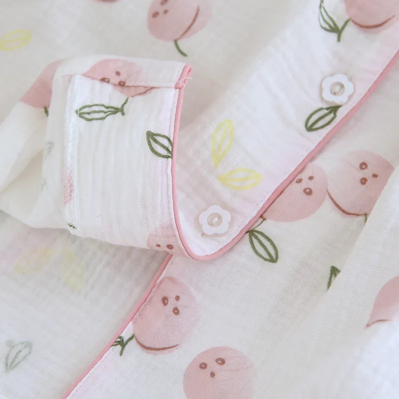 Peachy Cotton Pyjamas Set