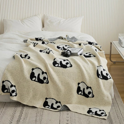 Little Pandas Sofa Throw Blanket