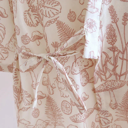 Botanical Frenzies Kimono Style Pyjamas Set