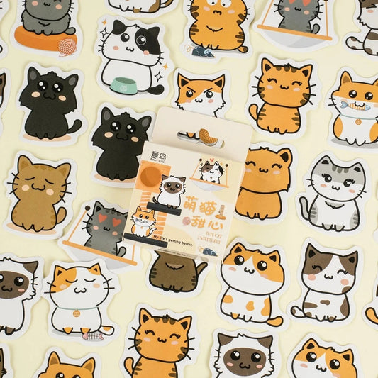 Kawaii Cat Stickers Set