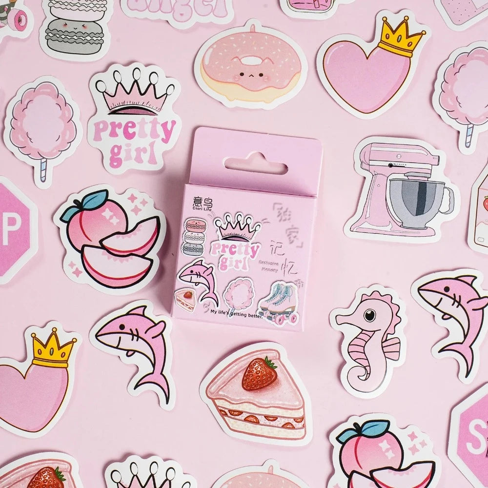 Pretty In Pink Sticker Set