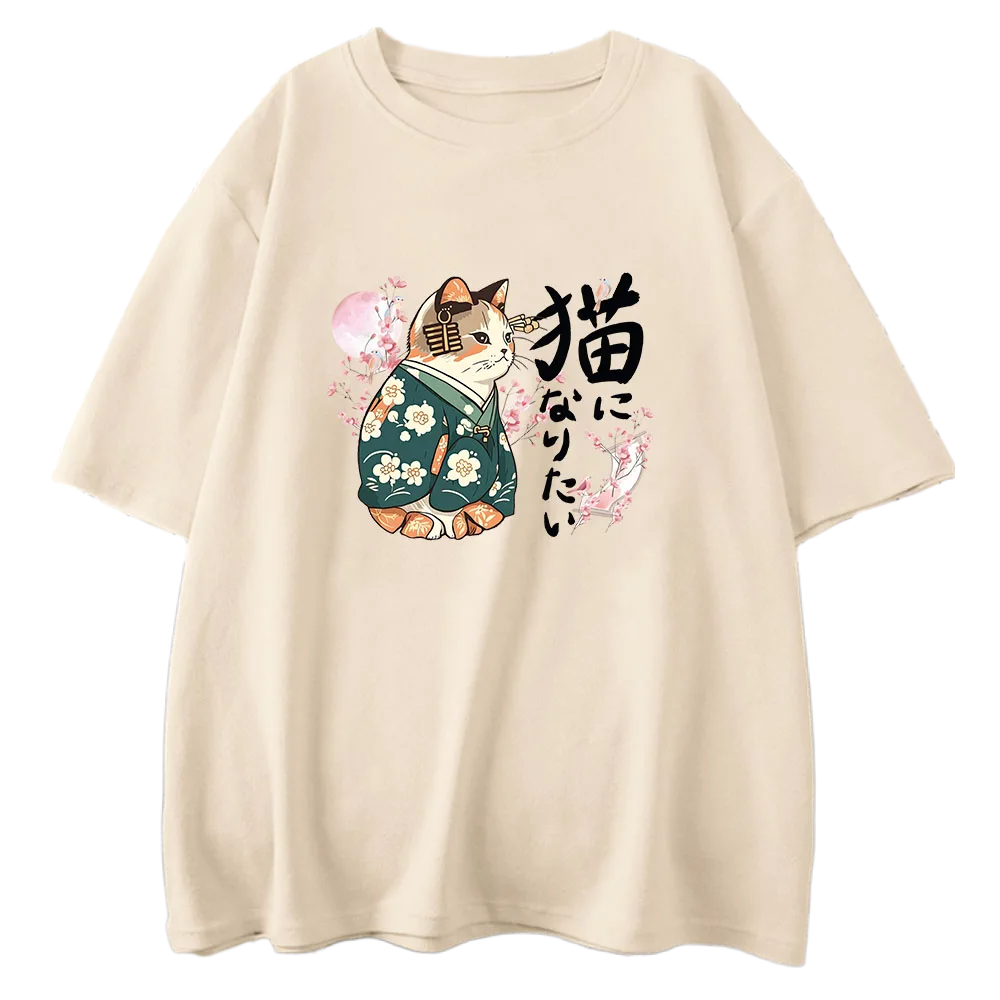 Sakura Cat Princess Print T-Shirt