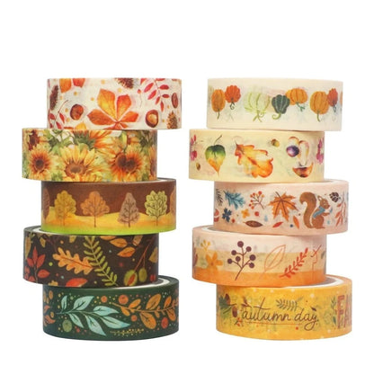 Autumn Charm Washi Tapes (set of 10)