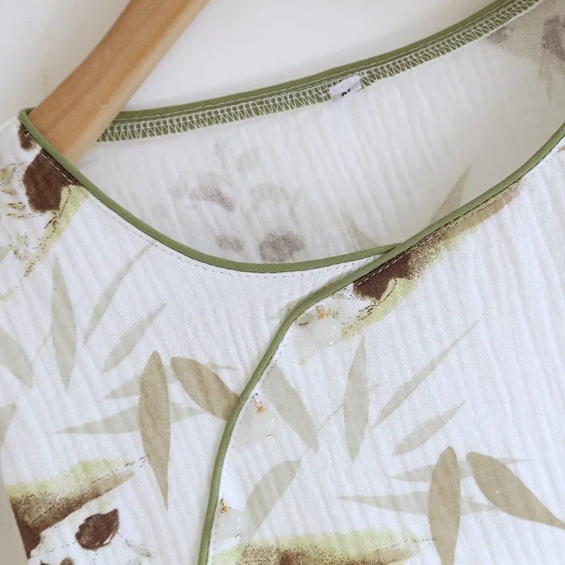 Panda Print Round Neck Pyjama Set