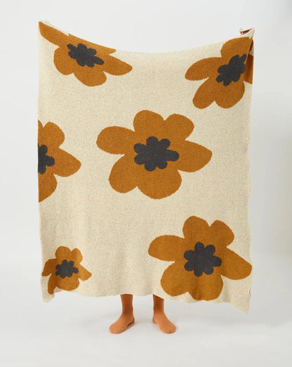 Autumnal Equinox Blossom Throw Blanket