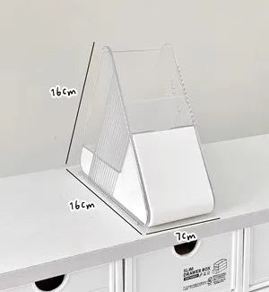 Triangle Mono Pencil Holder Stationery Organiser Desktop Organizer Storage Box School Stationery