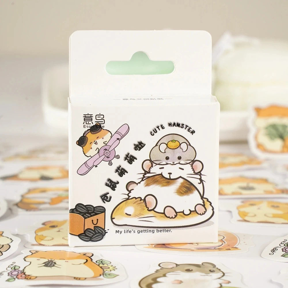 Kawaii Hamster Mini Stickers Set