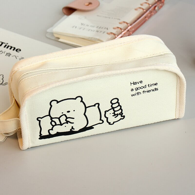 A D Fashion Style Bear Pencil Cases For Girls Kawaii Plush Panda Pen Bag @  Best Price Online
