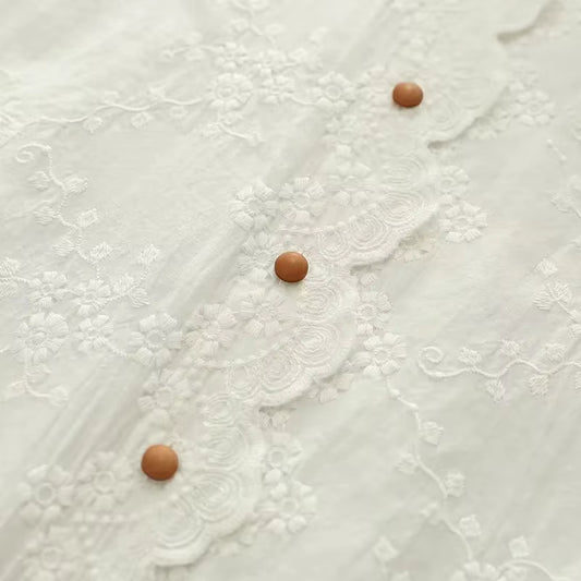 Plum Blossom Embroidered Women Blouse