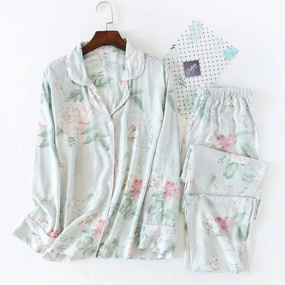 Grandiflora Rose Print Pyjamas Set