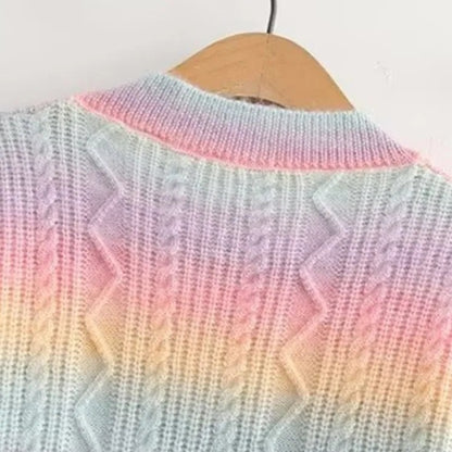 Rainbow Wonder Knit Cardigan