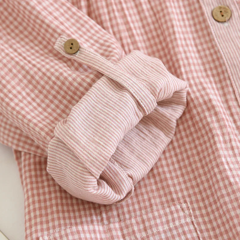 Estienne Gingham Check Long Pyjamas Set