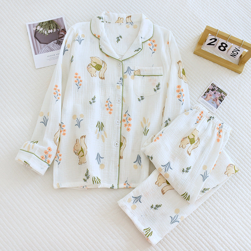 Robinwoods Squirrels Print Cotton Pyjama Set