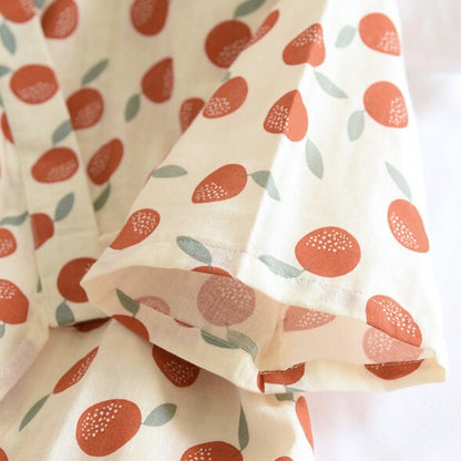 Grapefruit Print Kimono Style Pyjamas Set