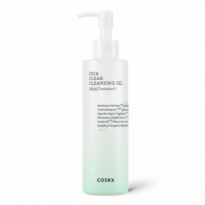 COSRX Cica Cleansing Oil bottle on a white background