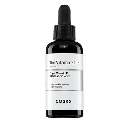 Cosrx skincare serum bottle with dropper on a white background