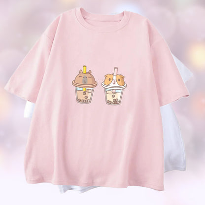 Bubu x Moonch Boba Tea Version T-Shirts