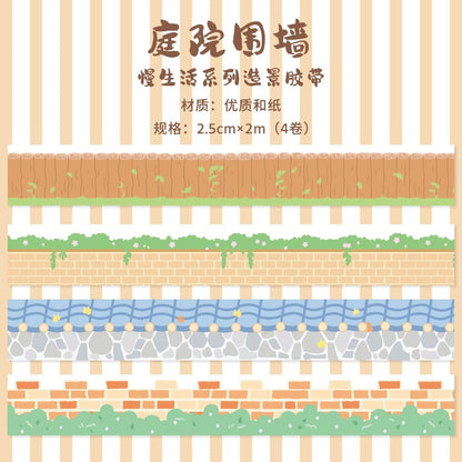 Rural Lifestyle Washi Tapes (set of 4)